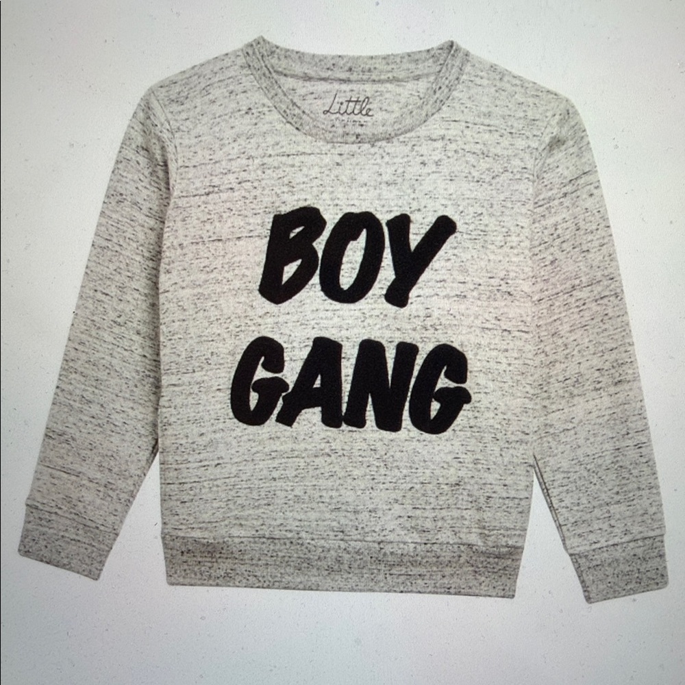 Little Eleven Paris Gray 'Boy Gang' Sweatshirt
